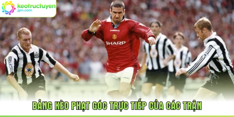 Bảng kèo phạt góc trực tiếp của các trận